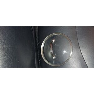 Cuisinart Lid Only Replacement 6 7/8" Glass With Stainless Steel Rim & Handle